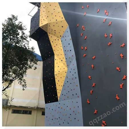 奇乐KIRA 户外大型游乐 玻璃钢抱石攀岩墙专业定制 拓展体能训练攀登