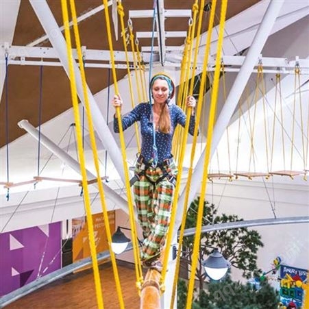 奇乐KIRA室内儿童拓展体能训练攀登架攀爬网天空漫步乐园