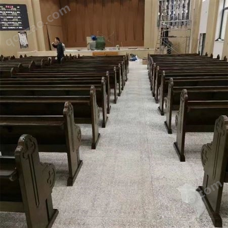 教堂祷告长椅 可按需定制 加固加厚 恒森出品 专业定制