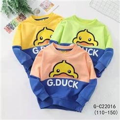 小黄鸭/G.DUCK22年新款中小童儿童卫衣批 品牌折扣童装货源