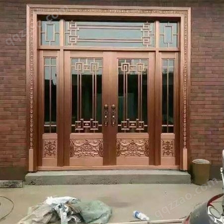 福民金属 铜门 对开院子门 纯铜字母门 造型好看 定制