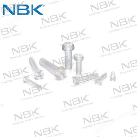 日本NBK SPC-P  PC材质十字槽盘头小螺钉 树脂塑料透明螺丝