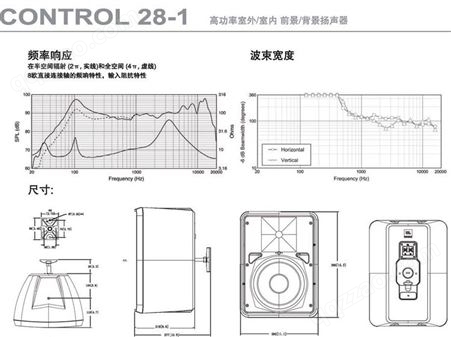 JBL CONTROL28-1 定阻定压壁挂音箱 会议河南代理大量现货