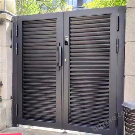 铝艺大门 不易损坏 铝制对开样式 加厚材质 安全防盗