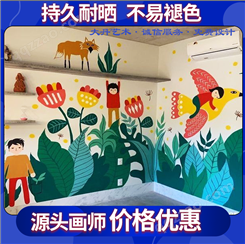 幼儿园墙绘15年绘画经验 手工保证 校园墙体彩绘