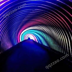 时光隧道 艺术氛围感强 颜色五彩斑斓 网红LED时空隧道