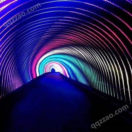 时光隧道 艺术氛围感强 颜色五彩斑斓 网红LED时空隧道