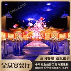 全息中西式宴会厅投影 光影婚纱 沉浸式餐厅酒吧投影策划
