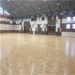 胜滨体育供应 龙骨式 悬浮式 体育馆木地板 便于安装
