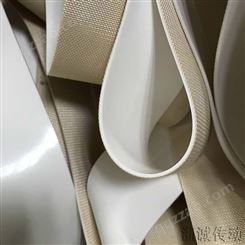 白色光面包辊胶皮 纺织印染机用平面糙面防滑带