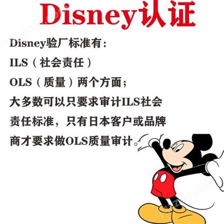 迪士尼认证 精选验厂辅导机构 审核文件清单 现场整改 Disney现场整改