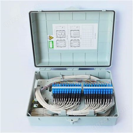 供应ABS加厚款96芯光纤分纤箱 塑质光缆配线箱