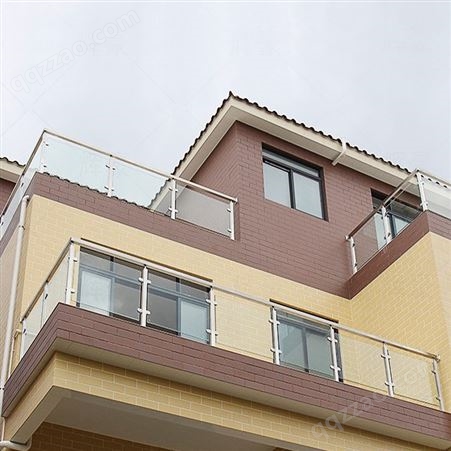 不锈钢楼梯扶手护栏室内外家用简约轻奢阳台阁楼钢化玻璃栏杆立柱