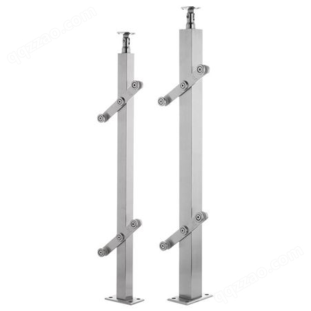 金日盛8064钢化玻璃方管 工厂定制 304不锈钢立柱 楼梯栏杆护栏