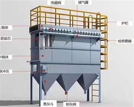江苏煤粉布袋 脉冲反吹除尘器 燃煤发电厂工业除尘器设备