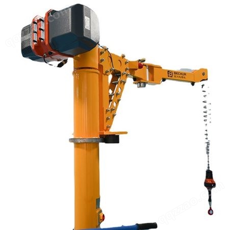 现货BECHUR电动悬臂吊起重机重型 移动手动立柱式旋臂小型吊机