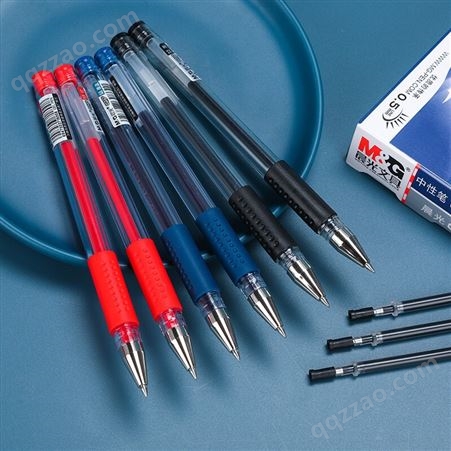 晨光（M&G） Q7中性水笔 经典头中性笔 0.5mm 12支/盒