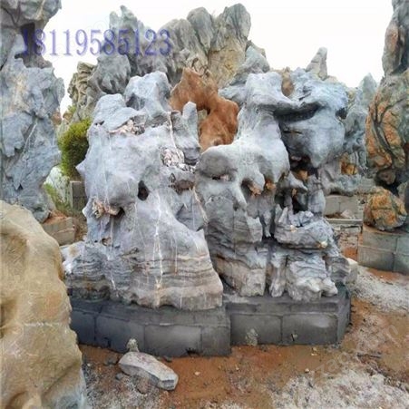 岩岸石业  办公桌太湖石 太湖石造景 大量石材