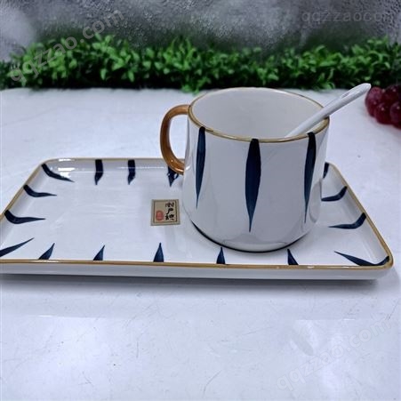 CODA濑户烧咖啡杯碟套装D2019北欧风办公室家用陶瓷咖啡杯勺碟组合装 优价批发